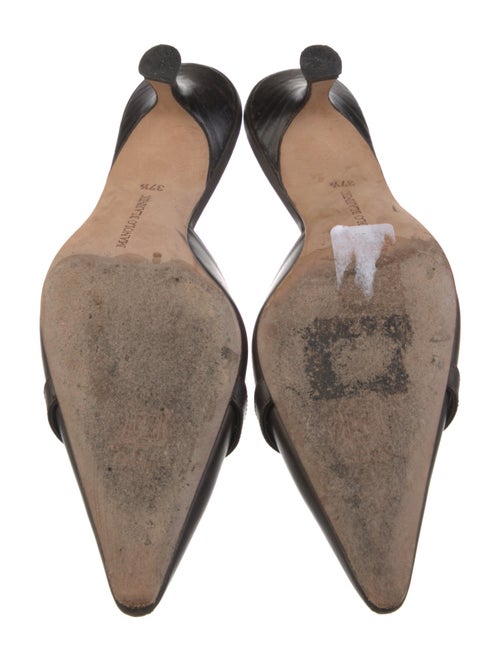 Manolo Blahnik Leather Mules