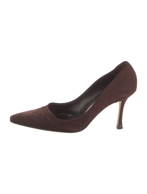 Manolo Blahnik Snakeskin Pumps