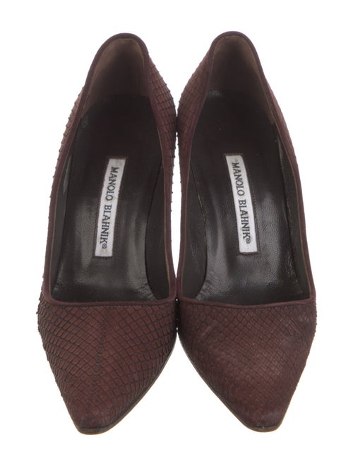 Manolo Blahnik Snakeskin Pumps