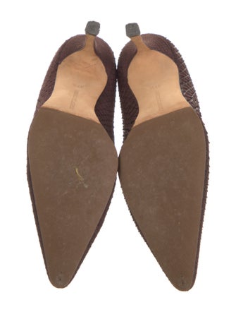 Manolo Blahnik Snakeskin Pumps