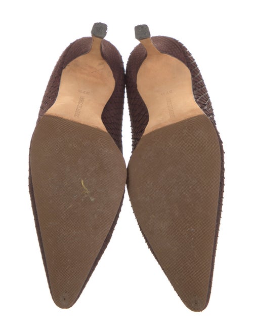 Manolo Blahnik Snakeskin Pumps