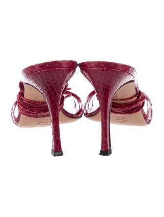 Manolo Blahnik Snakeskin D'Orsay Pumps