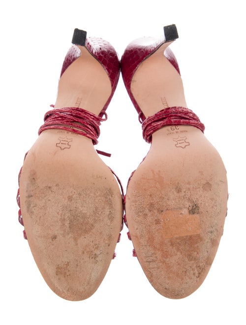 Manolo Blahnik Snakeskin D'Orsay Pumps