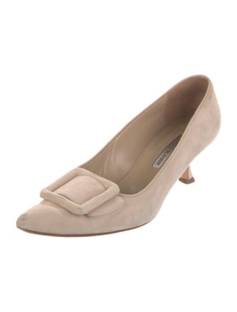 Manolo Blahnik Suede Pumps