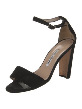 Manolo Blahnik Suede Sandals