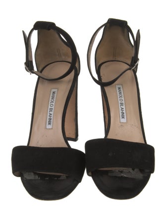 Manolo Blahnik Suede Sandals