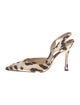 Manolo Blahnik Animal Print Slingback Pumps