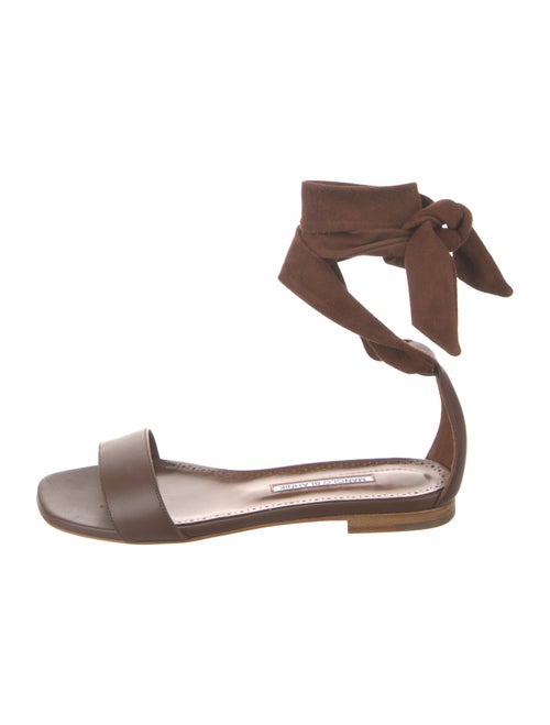 Manolo Blahnik Suede Gladiator Sandals