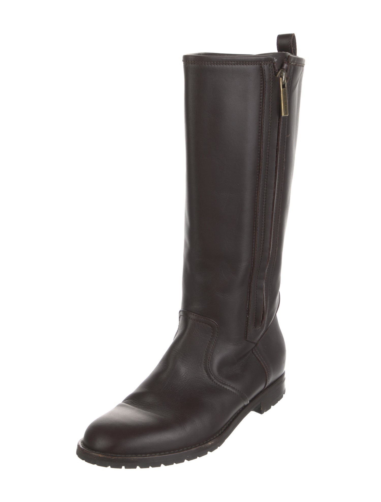 Manolo Blahnik Leather Riding Boots