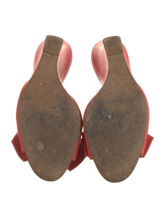 Manolo Blahnik Leather Slides