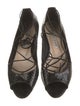 Manolo Blahnik Snakeskin Animal Print Ballet Flats