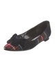 Manolo Blahnik Plaid Print Flats