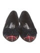 Manolo Blahnik Plaid Print Flats