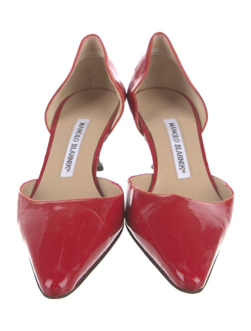 Manolo Blahnik Patent Leather D'Orsay Pumps