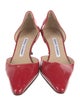 Manolo Blahnik Patent Leather D'Orsay Pumps