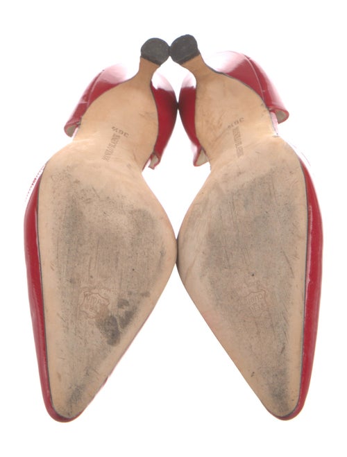 Manolo Blahnik Patent Leather D'Orsay Pumps