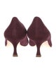 Manolo Blahnik Suede Bow Accents Pumps