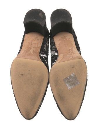 Manolo Blahnik Lace Lace Pattern Pumps