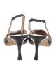 Manolo Blahnik Leather Slingback Pumps