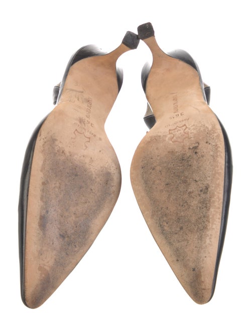 Manolo Blahnik Leather Slingback Pumps