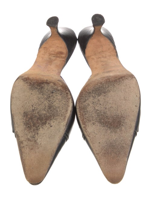 Manolo Blahnik Leather Mules