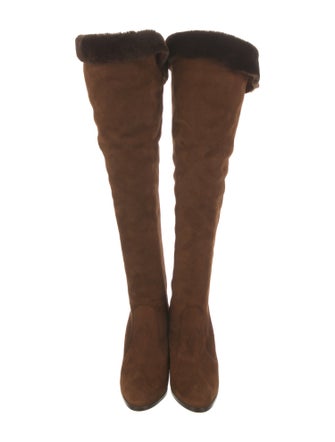 Manolo Blahnik Suede Boots