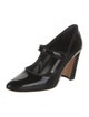 Manolo Blahnik Patent Leather Grosgrain Trim Pumps