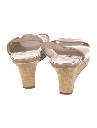 Manolo Blahnik Patent Leather Slingback Sandals