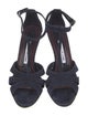 Manolo Blahnik Suede T-Strap Sandals