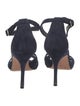 Manolo Blahnik Suede T-Strap Sandals