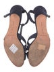 Manolo Blahnik Suede T-Strap Sandals