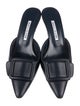 Manolo Blahnik Leather Mules