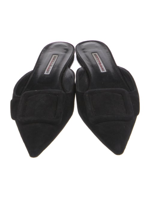 Manolo Blahnik Suede Mules