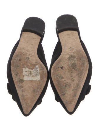 Manolo Blahnik Suede Mules