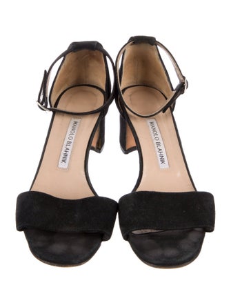 Manolo Blahnik Suede Sandals