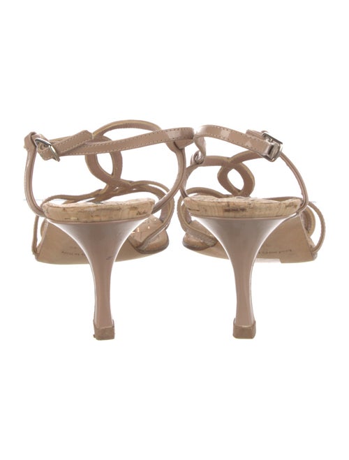 Manolo Blahnik Patent Leather Slingback Sandals