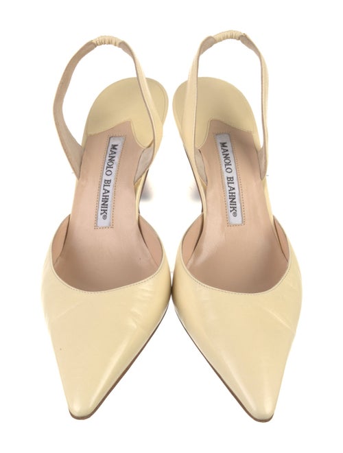 Manolo Blahnik Patent Leather Slingback Pumps
