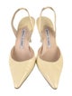 Manolo Blahnik Patent Leather Slingback Pumps
