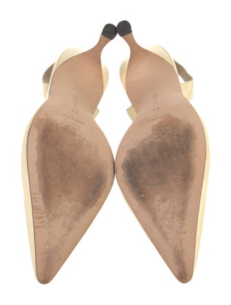 Manolo Blahnik Patent Leather Slingback Pumps