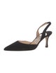Manolo Blahnik Suede Slingback Pumps