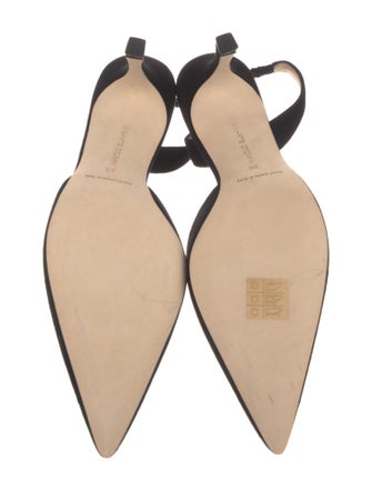 Manolo Blahnik Suede Slingback Pumps