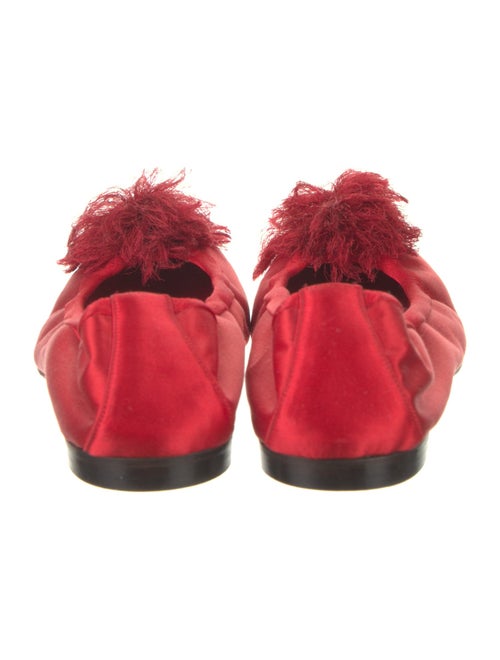 Manolo Blahnik Satin Ballet Flats