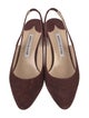 Manolo Blahnik Suede Slingback Pumps