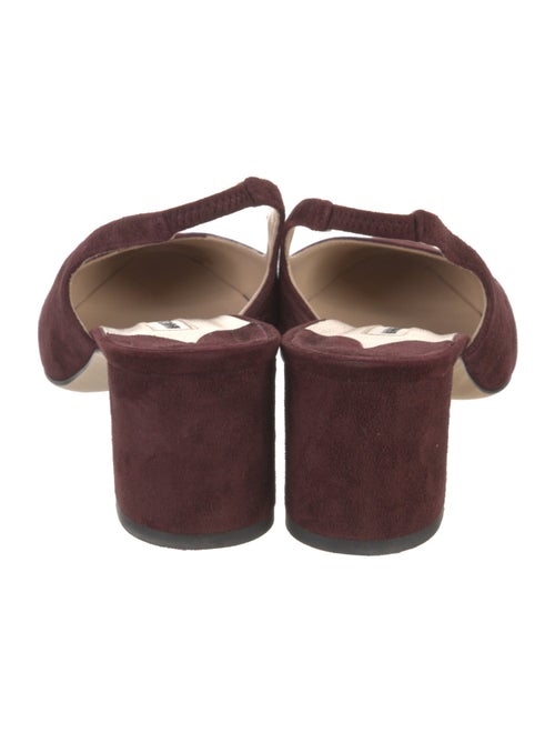 Manolo Blahnik Suede Slingback Pumps