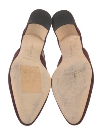 Manolo Blahnik Suede Slingback Pumps