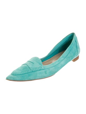 Manolo Blahnik Suede Ballet Flats