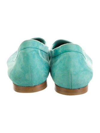 Manolo Blahnik Suede Ballet Flats