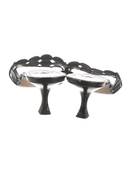 Manolo Blahnik Patent Leather Slides