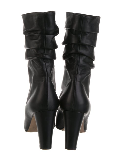 Manolo Blahnik Leather Slouch Boots