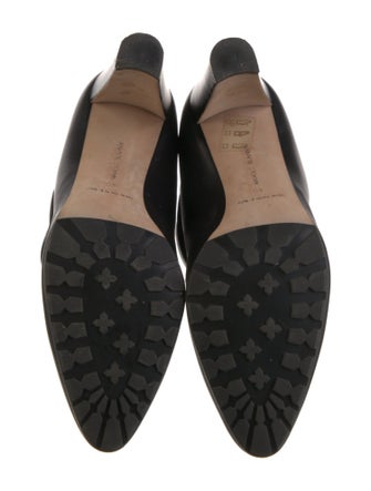 Manolo Blahnik Leather Slouch Boots